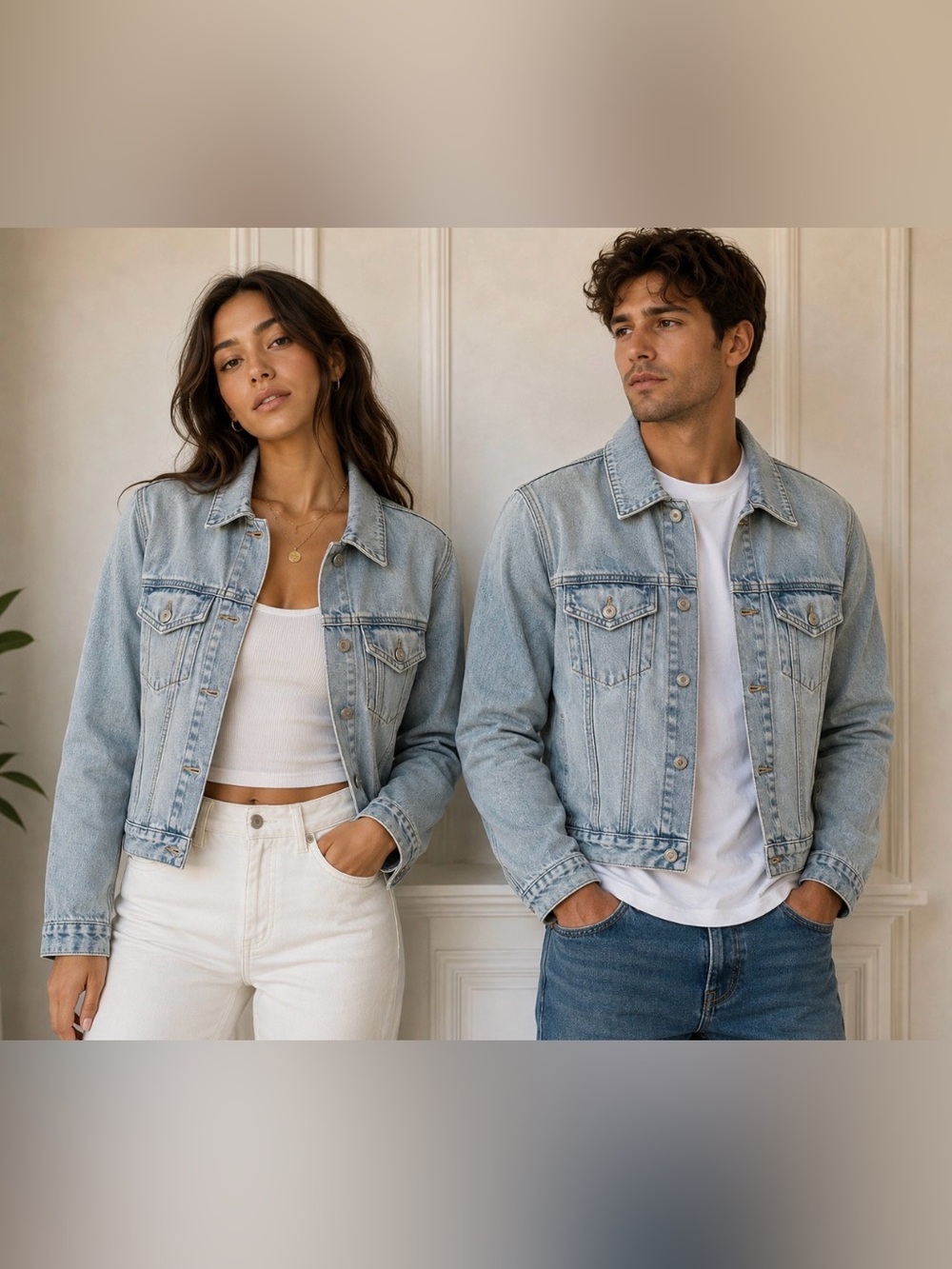 Michael Kors Light Stone Wash Jeans Jacket - Light Blue